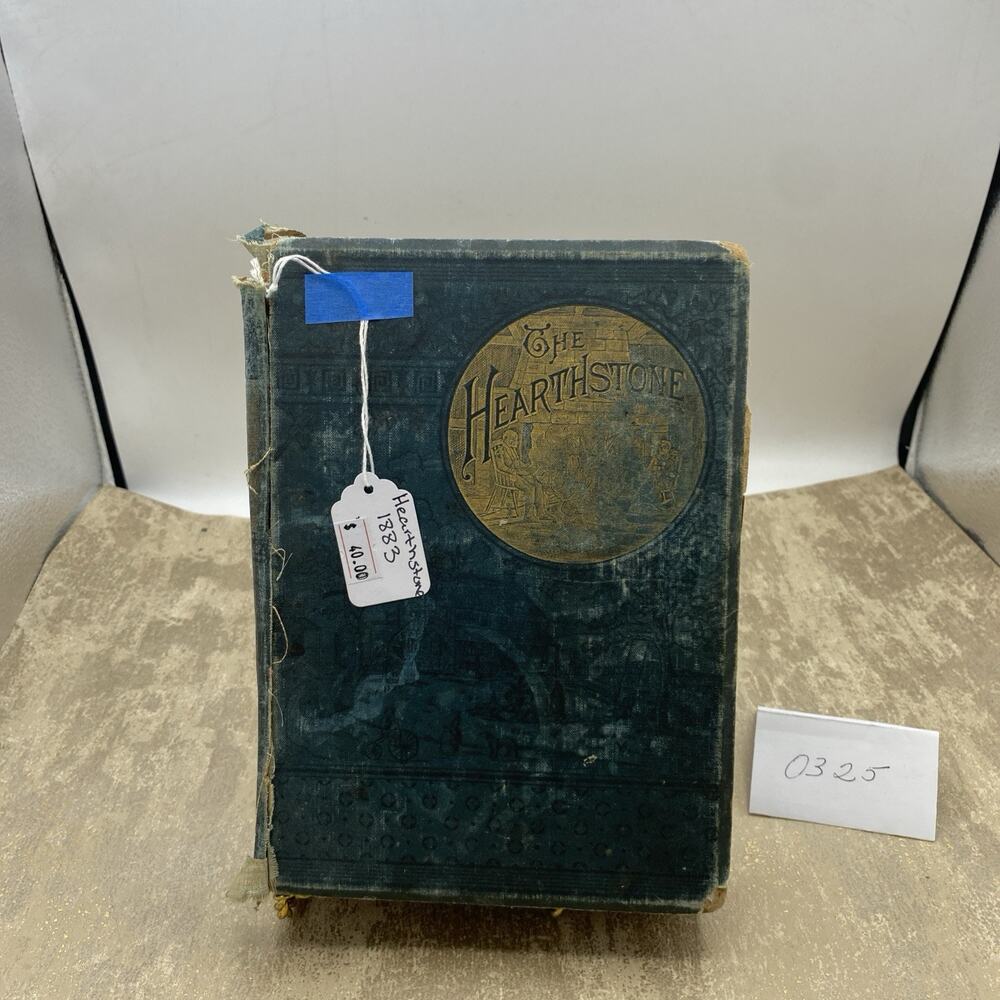 1883 Hearthstone: Life At Home & Cookery Book by L. Holloway in Beloit, Wis. HB
